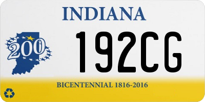 IN license plate 192CG