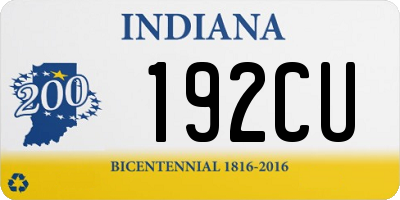 IN license plate 192CU