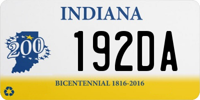 IN license plate 192DA