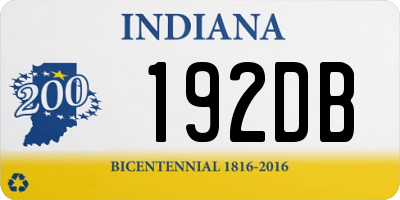 IN license plate 192DB