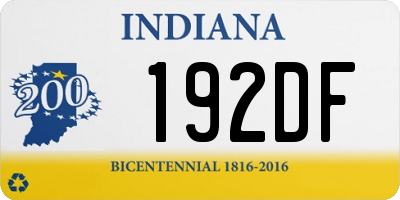 IN license plate 192DF