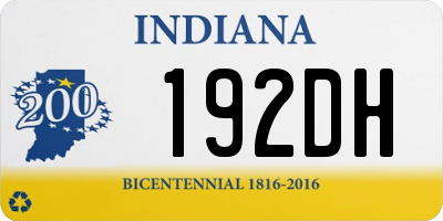 IN license plate 192DH