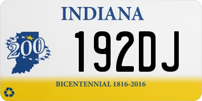 IN license plate 192DJ