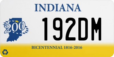 IN license plate 192DM