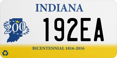 IN license plate 192EA