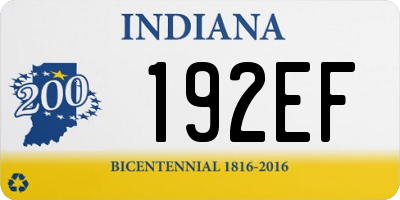 IN license plate 192EF