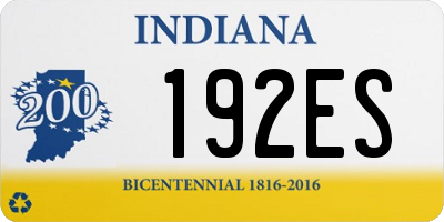 IN license plate 192ES