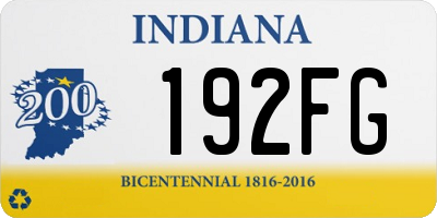 IN license plate 192FG