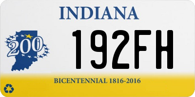 IN license plate 192FH