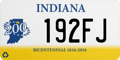 IN license plate 192FJ