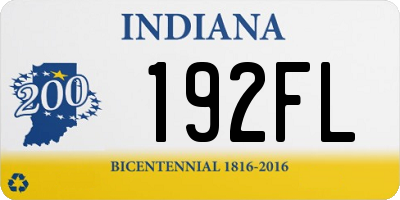 IN license plate 192FL