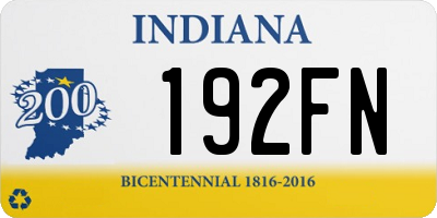 IN license plate 192FN