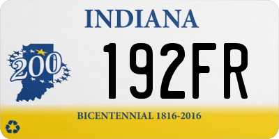 IN license plate 192FR