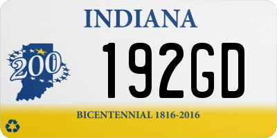 IN license plate 192GD