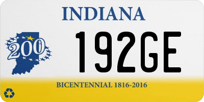 IN license plate 192GE