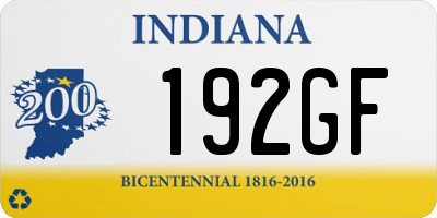 IN license plate 192GF