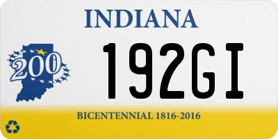 IN license plate 192GI