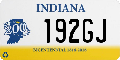 IN license plate 192GJ