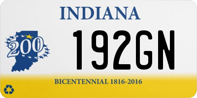 IN license plate 192GN