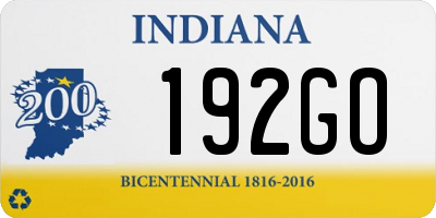 IN license plate 192GO