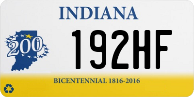 IN license plate 192HF