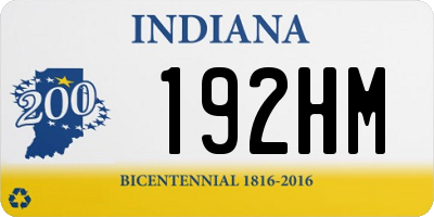 IN license plate 192HM