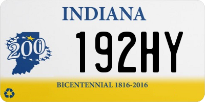 IN license plate 192HY