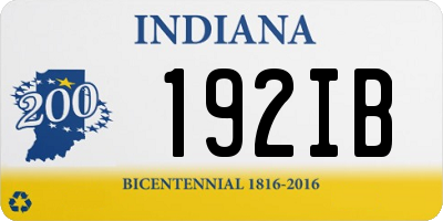 IN license plate 192IB
