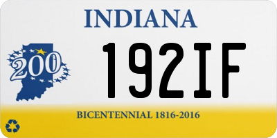 IN license plate 192IF