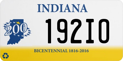 IN license plate 192IO