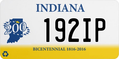 IN license plate 192IP