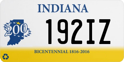 IN license plate 192IZ