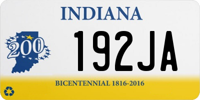 IN license plate 192JA