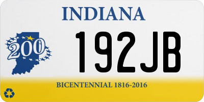 IN license plate 192JB