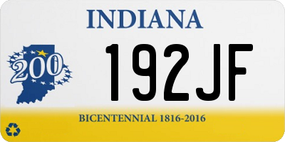 IN license plate 192JF