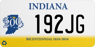 IN license plate 192JG