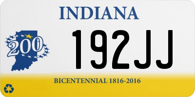 IN license plate 192JJ