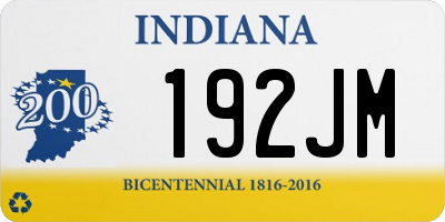 IN license plate 192JM