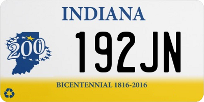 IN license plate 192JN