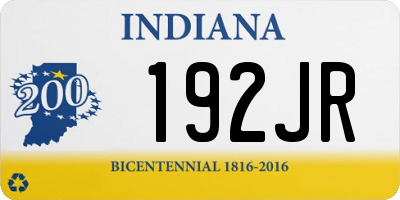 IN license plate 192JR