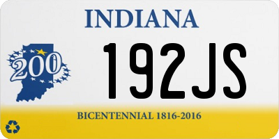 IN license plate 192JS