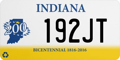 IN license plate 192JT