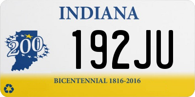 IN license plate 192JU