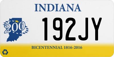 IN license plate 192JY