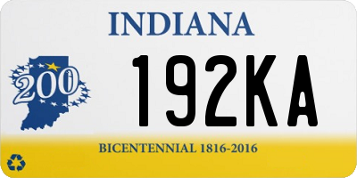 IN license plate 192KA