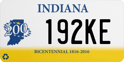 IN license plate 192KE