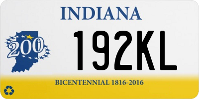 IN license plate 192KL