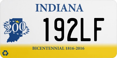 IN license plate 192LF