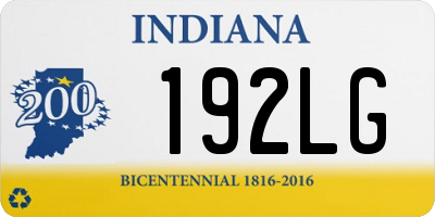 IN license plate 192LG