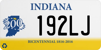 IN license plate 192LJ